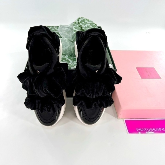 Kate Spade New York Womens Scrunchie Sneakers Black Size 5.5 M - Picture 9 of 10